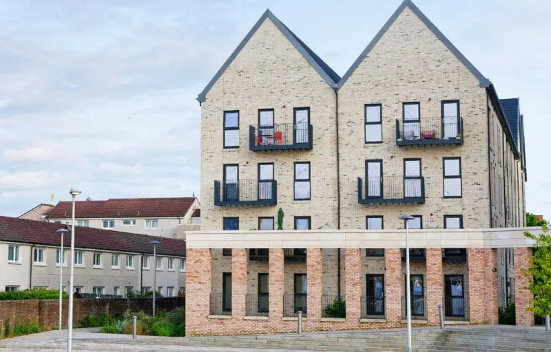 Modern High Rise Flats At Glasgow Harbour