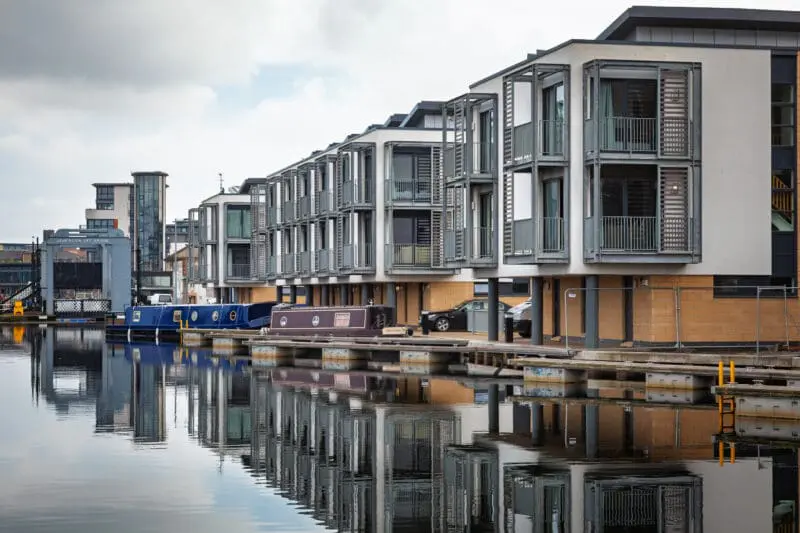 Canalside Apartments On Union Canal Edinburgh Scotland